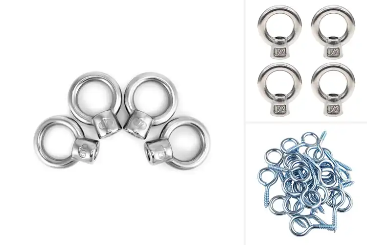 Detailed view of Best 1/2-Inch Eye Rings
