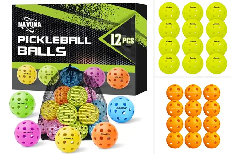 Detailed view of Best 12 Pack Pickleball Balls