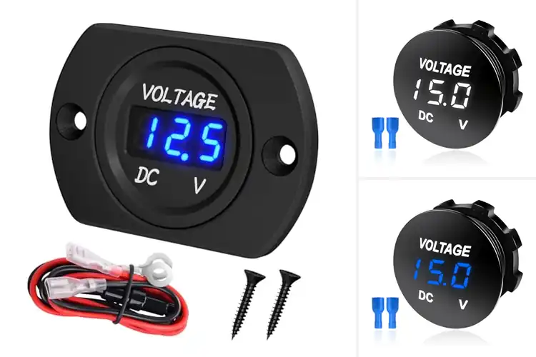 Detailed view of Best 12V 24V Gauges for Accurate, Easy Battery Monitoring