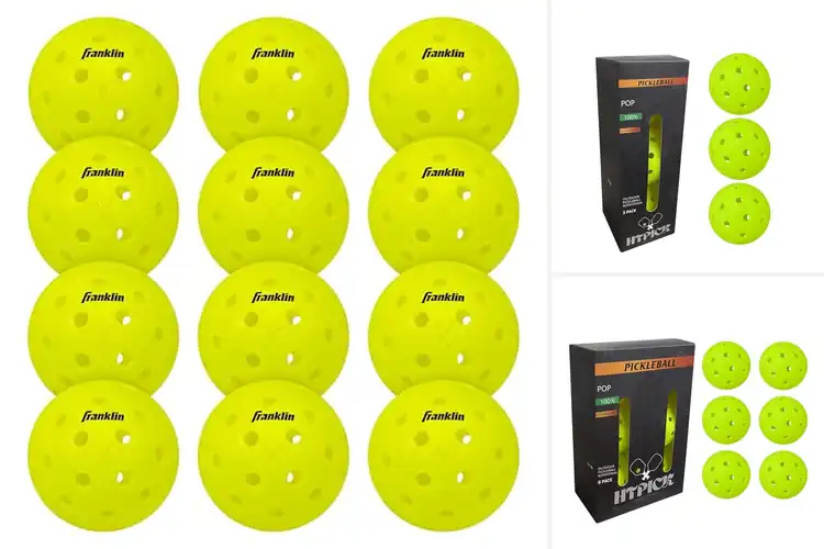 Detailed view of Best 40-Hole Aerodynamic Pickleball Balls