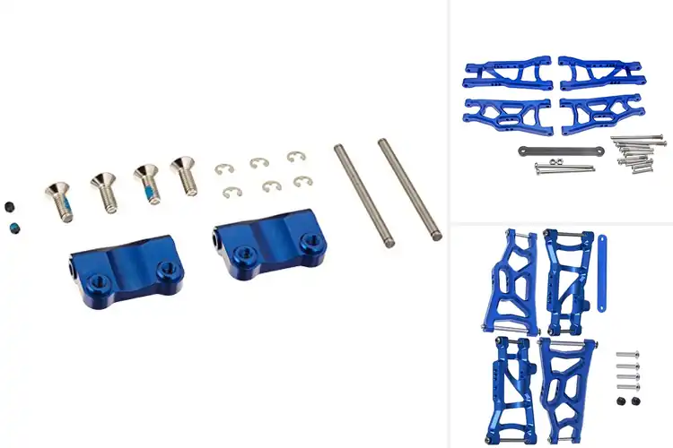 Detailed view of Best Aluminum Blue Anodized Arms for Smooth, Strong Control