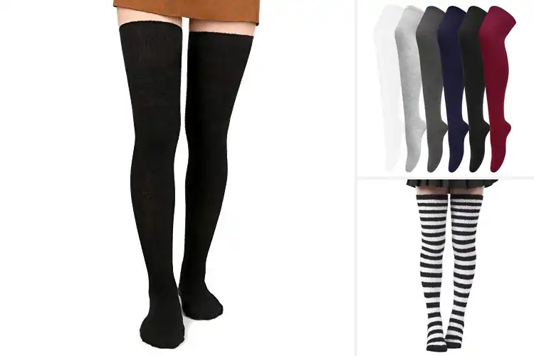 Detailed view of Best Comfortable Thigh High Socks: Style & All-Day Comfort