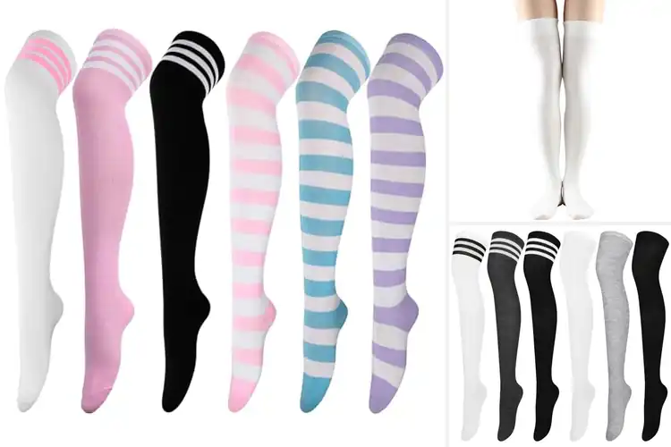 Detailed view of Best Cosplay Thigh High Socks