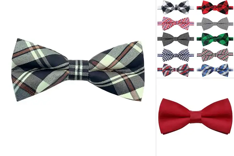 Detailed view of Best Cotton Polyester Fabric Bow Ties