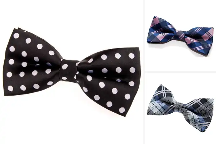 Detailed view of Best Dry Clean Only Bow Tie Care