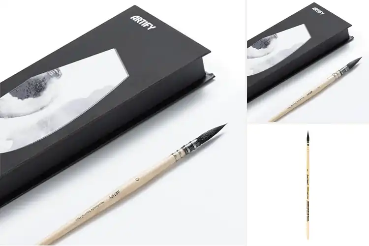 Detailed view of Best Handmade Watercolor Brushes For Large Strokes
