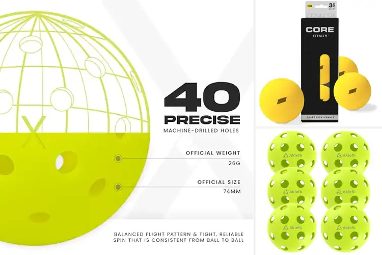 Detailed view of Best High Bounce Pickleball Balls for Maximum Play and Fun