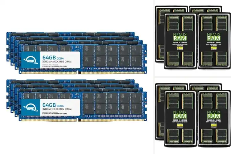 Detailed view of Best Memory 512GB DDR4 Server Memory