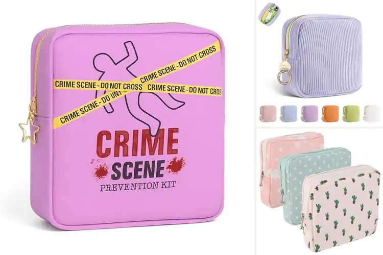 Detailed view of Best On-The-Go Period Storage Pouches