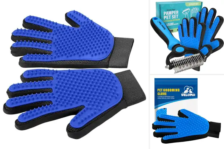 Detailed view of Best Pet Deshedding Gloves