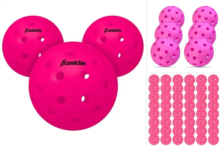 Detailed view of Best Pink Pickleballs For Visibility