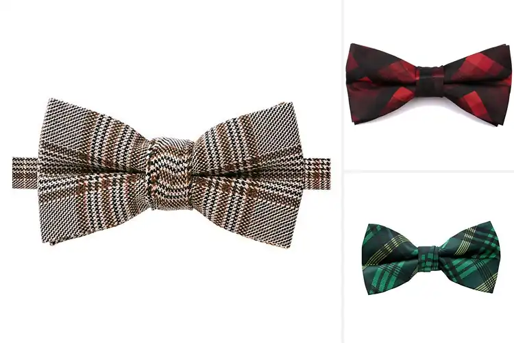 Detailed view of Best Plaid Bow Ties For Boys