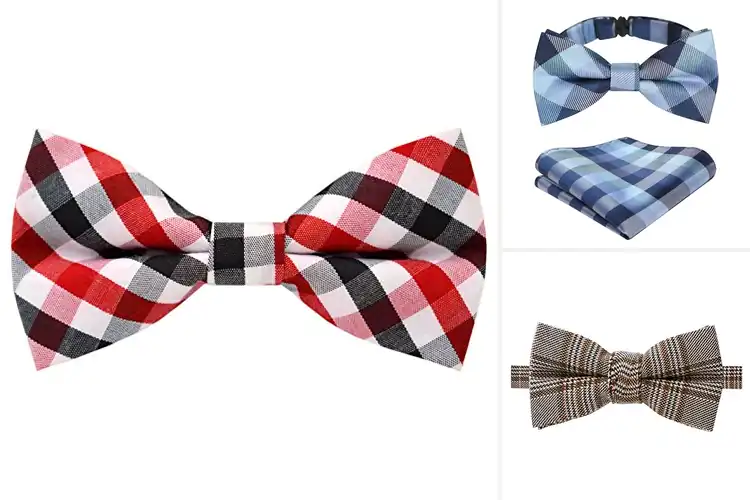 Detailed view of Best Plaid Bow Ties For Kids
