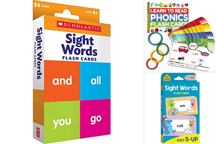 Detailed view of Best Reading Flash Cards for Kids