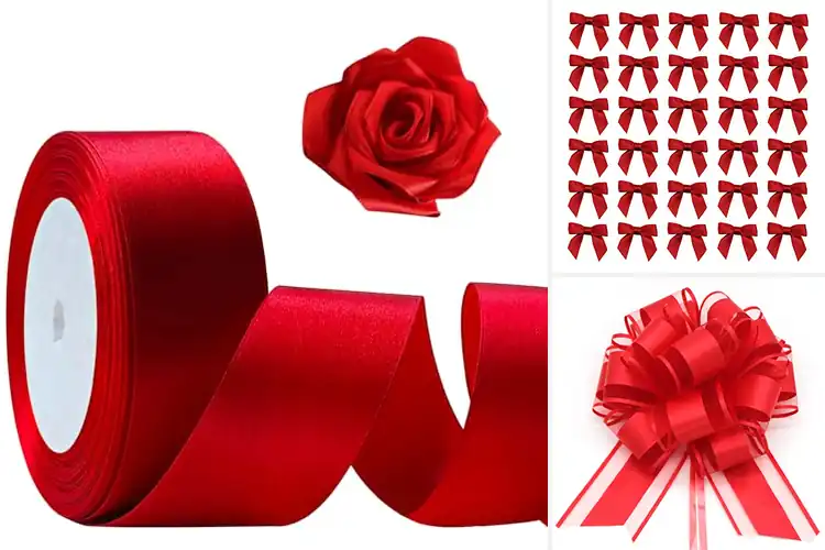 Detailed view of Best Red Bow Ribbons