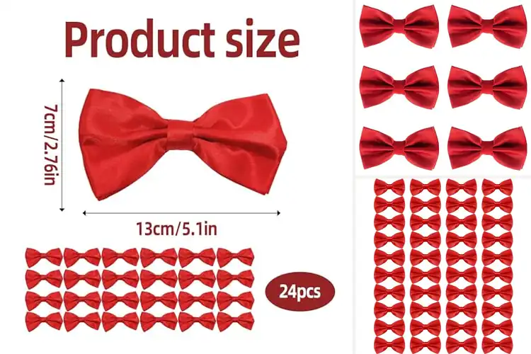 Detailed view of Best Red Bow Ties
