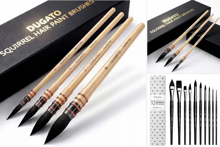 Detailed view of Best Squirrel Hair Watercolor Brushes