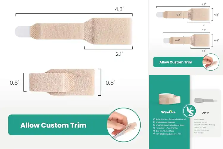 Detailed view of Best Toe Splints For Crooked Toes