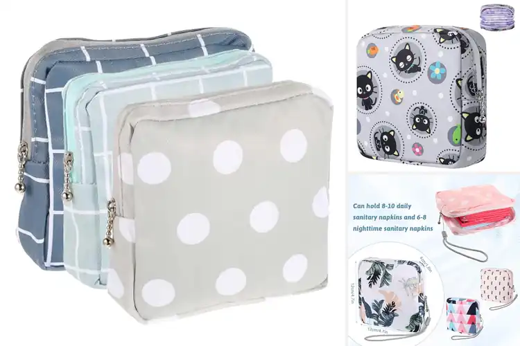 Detailed view of Best Travel Sanitary Pad Bags: Stylish, Compact & Organized